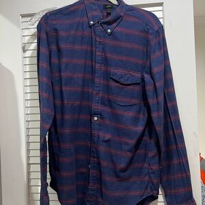 Jcrew stripe buttoned-down